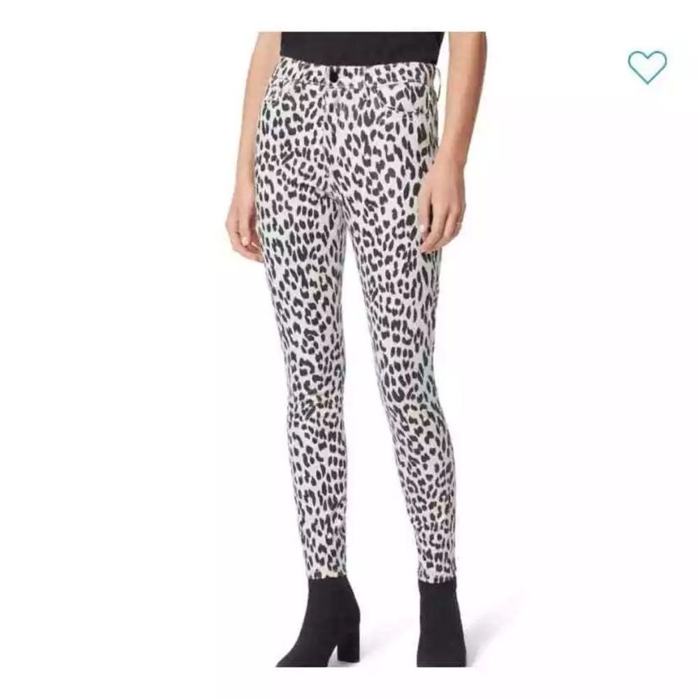Joe’s Jeans The Charlie Snow Leopard High Rise Skinny Ankle Jeans Size 27